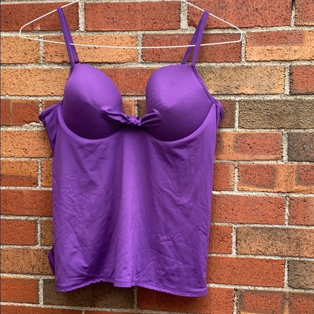 Purple swim top